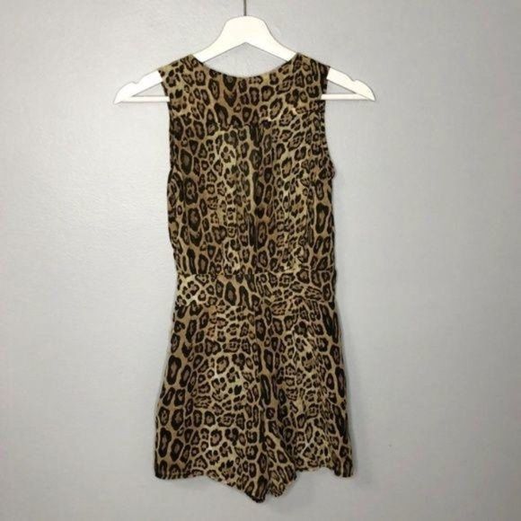ASOS Leopard Shorts‎ Romper - Picture 2 of 3